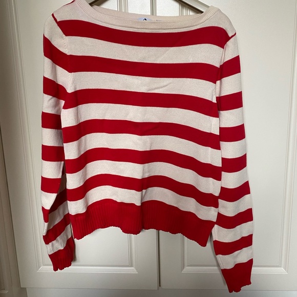 ANNE KLEIN STRIPED SWEATER Sz L. - Picture 4 of 14